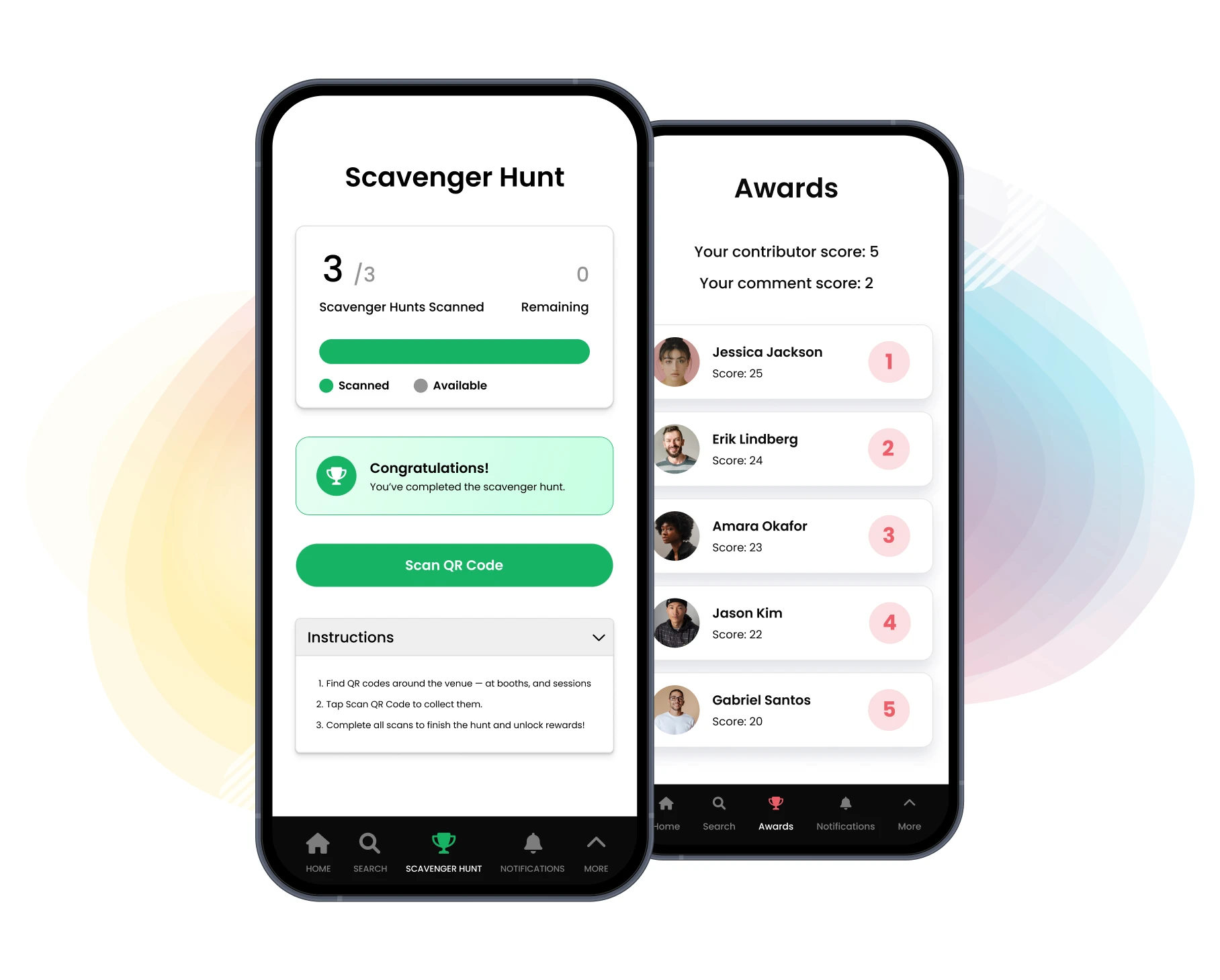 Engagement and gamification features